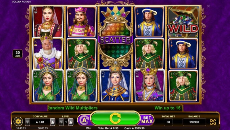 Азартные игры «Golden Royals» бесплатно в клубе Multi Gaminator